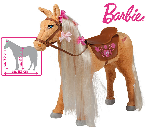 Happy People Barbie Standpferd Reitpferd Tawny (Beige) [Kinderspielzeug]